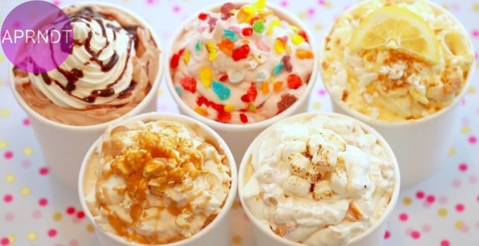 formas creativas de servir helado