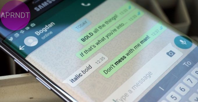 Como combinar formatos de texto en WhastApp